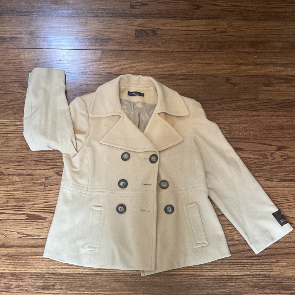 Tribal cream pea coat - Picture 2 of 9